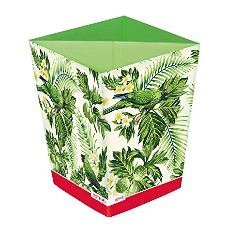 ROTH Papierkorb - Dschungel, Faltbarer Tropen Papierkorb mit Trennsystem aus Pappe fürs Kinderzimmer von ROTH