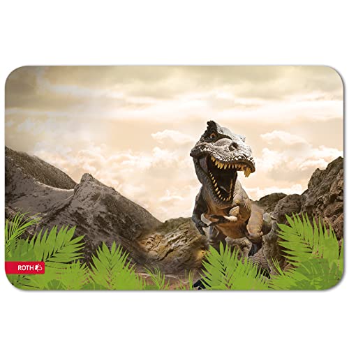ROTH Schreib- und Malunterlagen aus Kunstleder Tyrannosaurus - 59 x 39 cm mit Anti-Rutsch-Beschichtung - Dino Tischmatte von ROTH