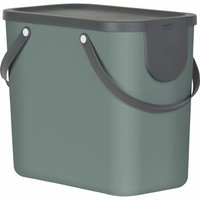 Rotho Mülltrennungssystem Albula 25 l mistletoe green Recyclingbehälter Müll- & Abfalleimer von QFPLUS