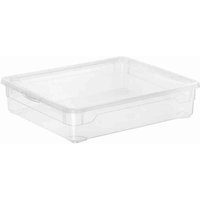Aufbewahrungsbox Clear Box 2 l mit Deckel, 19 x 16,5 x 9 cm von ROTHO
