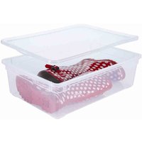 Rotho - Aufbewahrungsbox Clear Box 22 l mit Deckel, 55 x 37,5 x 16 cm von ROTHO