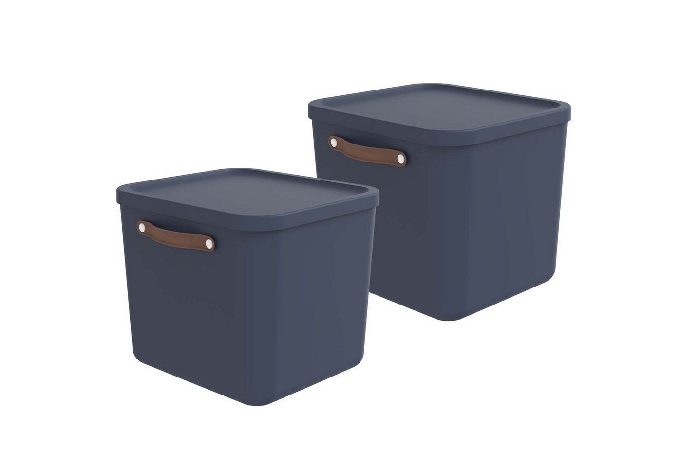 ROTHO Aufbewahrungsbox 2er-Set Aufbewahrungskiste 40l (Aufbewahrungsset, 2er-Set) von ROTHO
