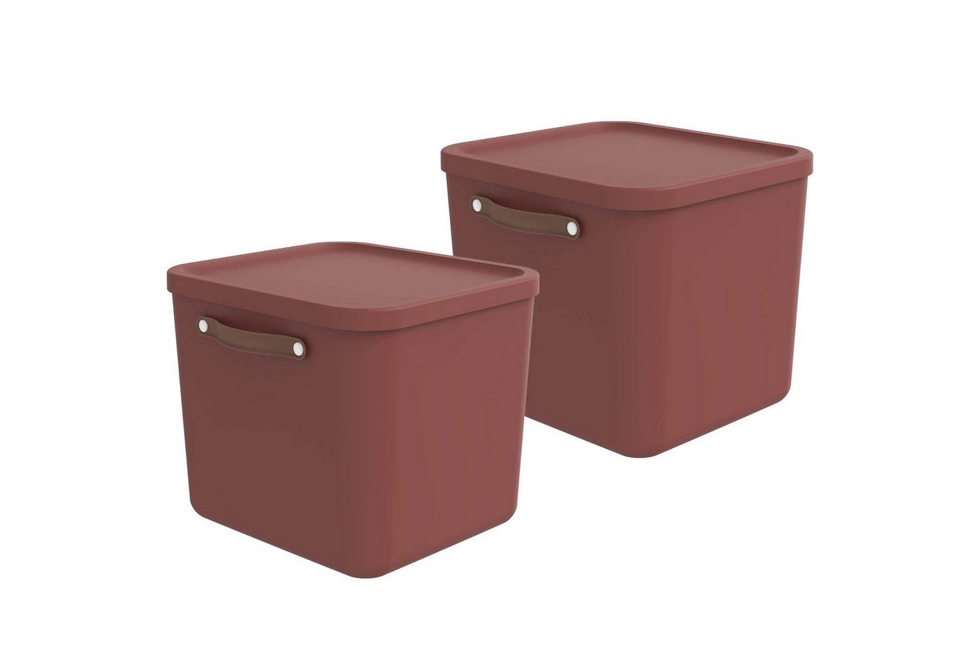 ROTHO Aufbewahrungsbox 2er-Set Aufbewahrungskiste 40l (Aufbewahrungsset, 2er-Set) von ROTHO