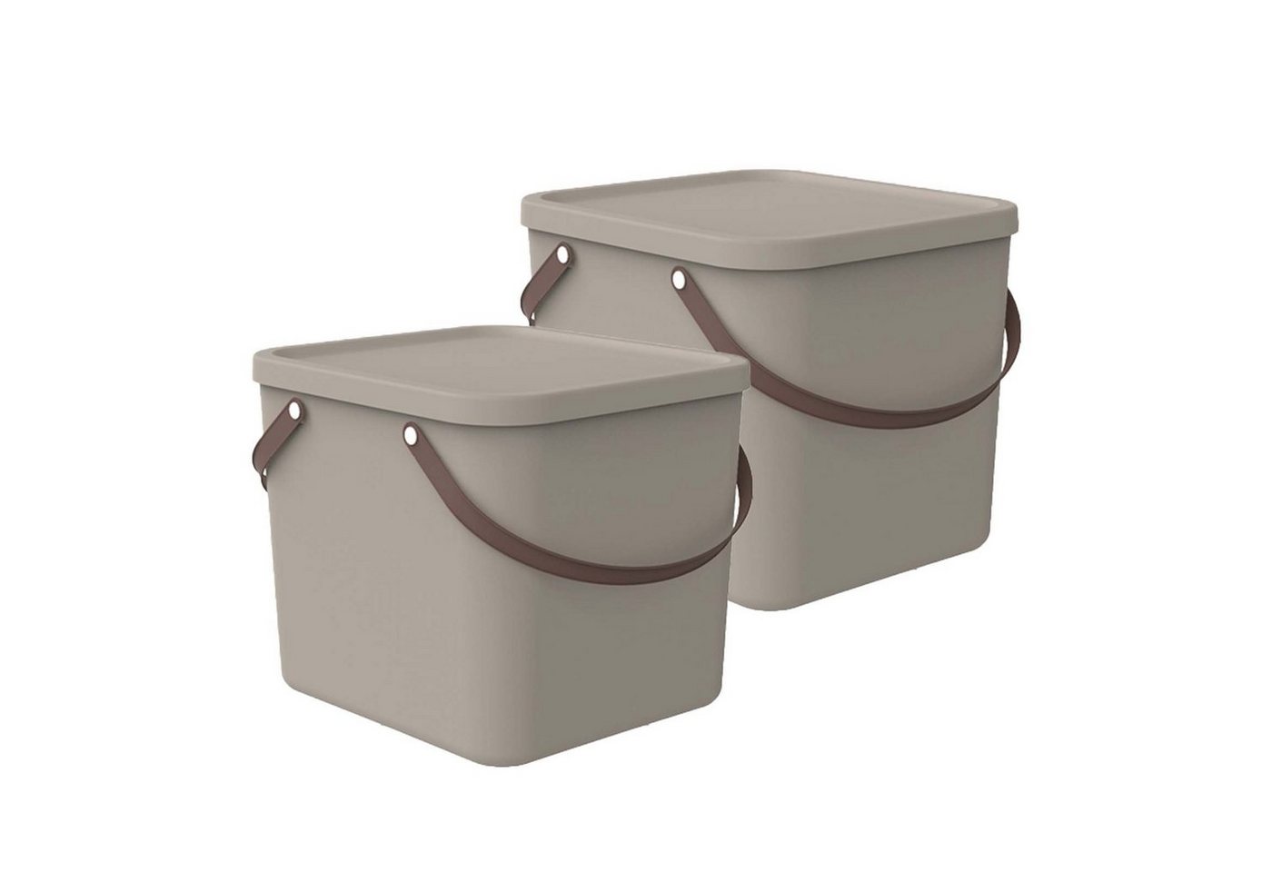 ROTHO Aufbewahrungsbox 2er-Set Aufbewahrungsbox 40l mit Deckel (Aufbewahrungsset, 2er-Set) von ROTHO