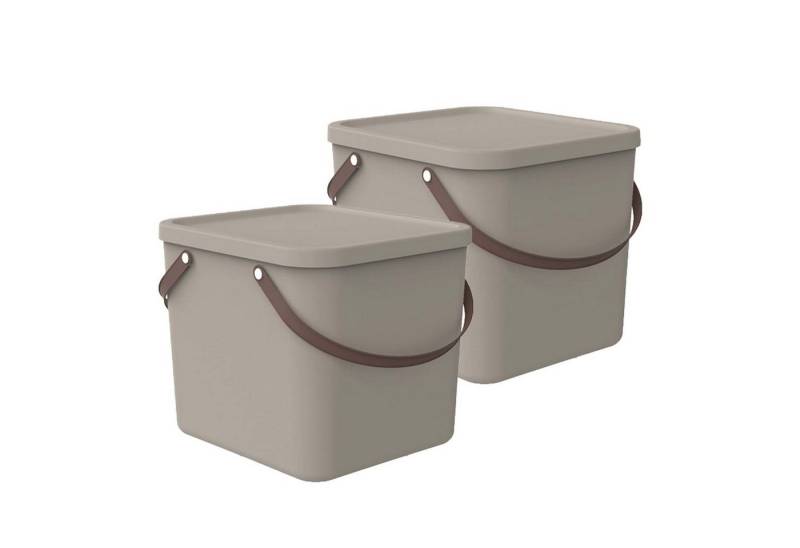 ROTHO Aufbewahrungsbox 2er-Set Aufbewahrungsbox 40l mit Deckel (Aufbewahrungsset, 2er-Set) von ROTHO