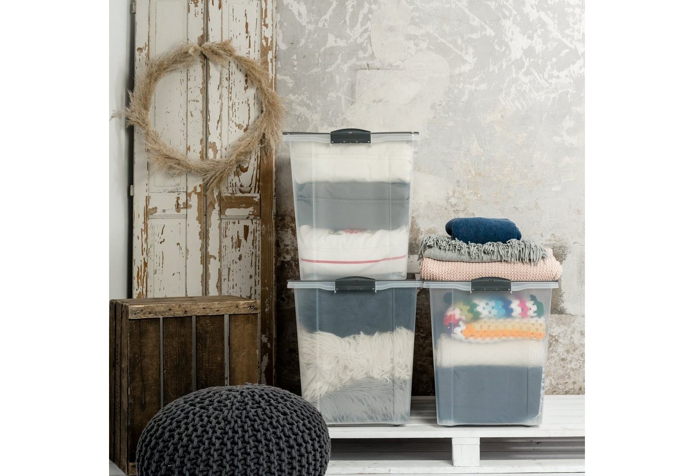 ROTHO Aufbewahrungsbox Compact Aufbewahrungsbox 70l mit Deckel ROTHO Aufbewahrungsbox Compact Aufbewahrungsbox 70l mit Deckel von ROTHO