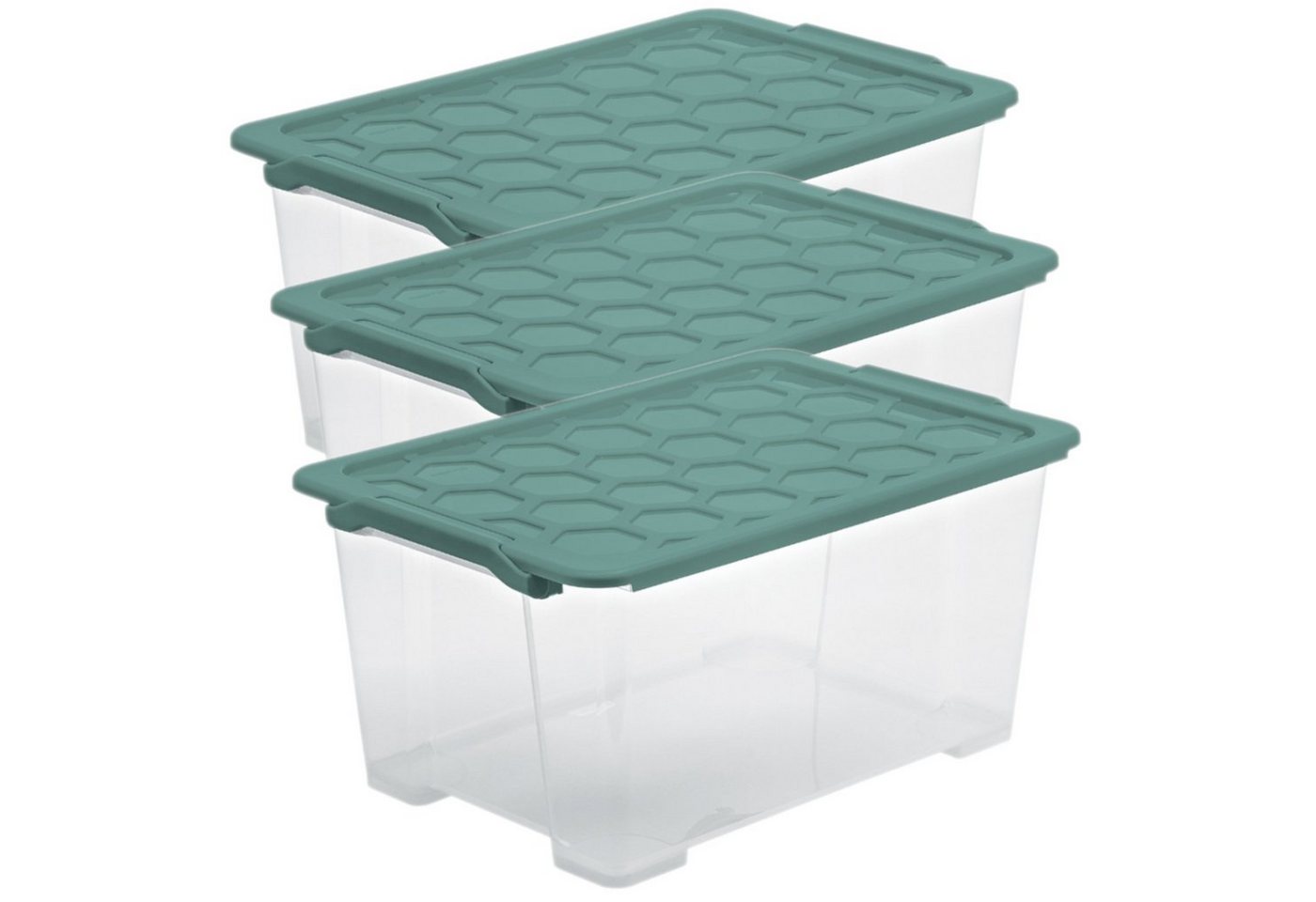 ROTHO Aufbewahrungsbox Evo Safe Keeping 3er-Set Box 44l mit Deckel, recyceltem Kunststoff ROTHO Aufbewahrungsbox Evo Safe Keeping 3er-Set Box 44l mit Deckel, recyceltem Kunststoff von ROTHO