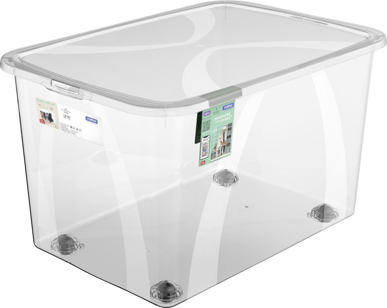 ROTHO Aufbewahrungsbox Rotho Aufbewahrungsbox Lona mit Rollen und Deckel ROTHO Aufbewahrungsbox Rotho Aufbewahrungsbox Lona mit Rollen und Deckel von ROTHO
