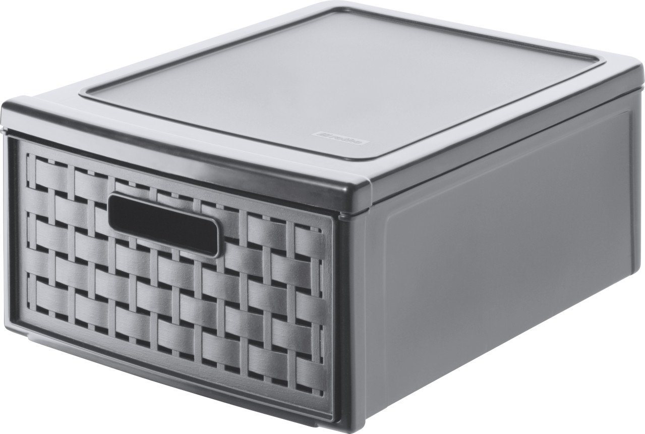 ROTHO Aufbewahrungsbox Rotho Schubladenbox Country klein, 8,3 L anthrazit ROTHO Aufbewahrungsbox Rotho Schubladenbox Country klein, 8,3 L anthrazit von ROTHO
