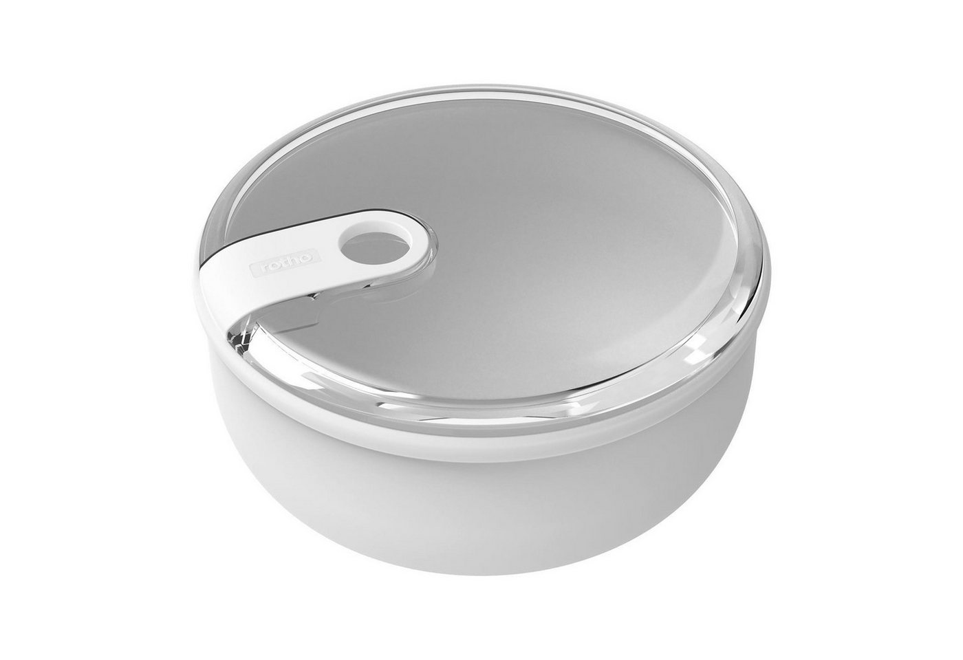 ROTHO Frischhaltedose ELA, Weiß, Auslaufsicher, Kunststoff, (1-tlg), Deckel mit Klickverschluss, 750 ml von ROTHO