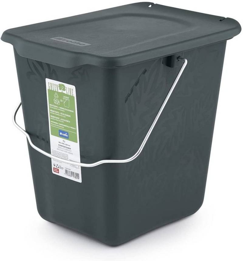 ROTHO Komposter Rotho Komposteimer Greenline 7l dunkelgrün von ROTHO