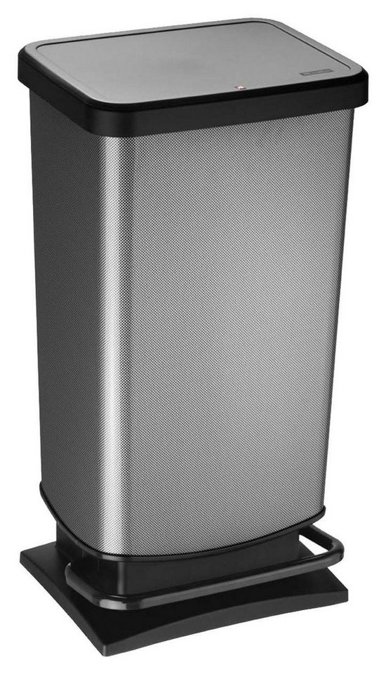ROTHO Mülleimer PASO, 40 Liter, Kunststoff, Carbon, Schwarz ROTHO Mülleimer PASO, 40 Liter, Kunststoff, Carbon, Schwarz von ROTHO