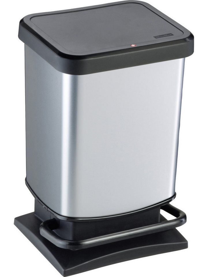 ROTHO Mülleimer Rotho Treteimer Paso 20 L silber ROTHO Mülleimer Rotho Treteimer Paso 20 L silber von ROTHO