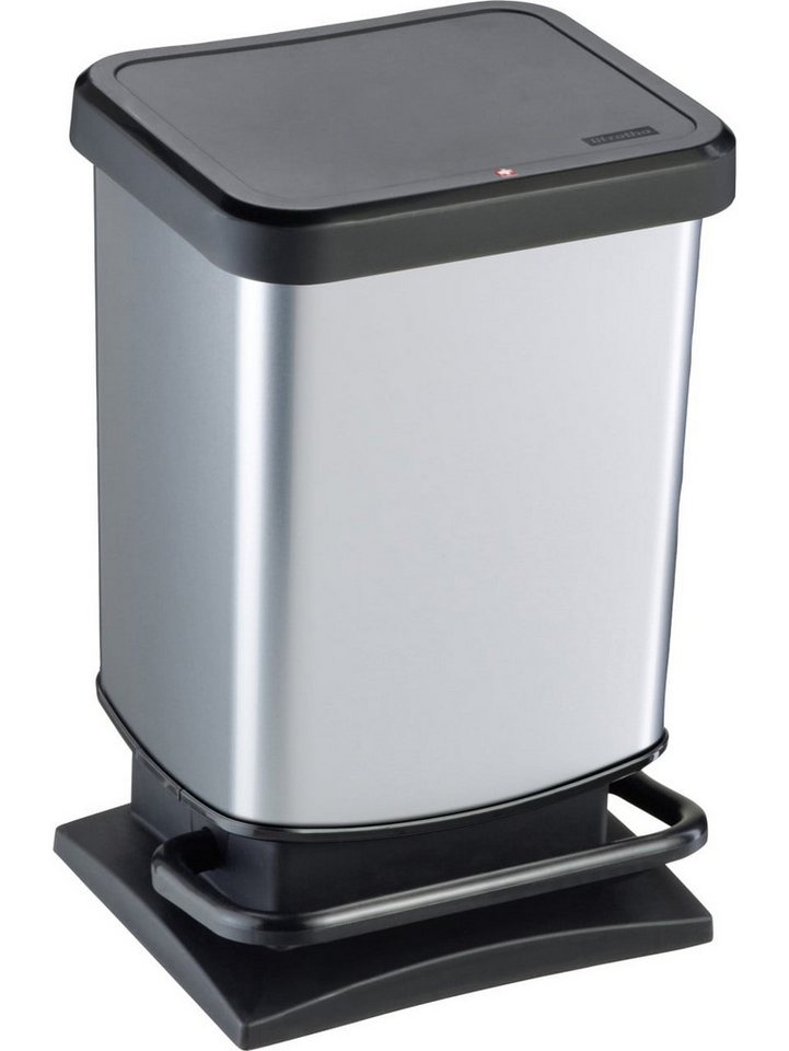 ROTHO Mülleimer Rotho Treteimer Paso 20 L silber ROTHO Mülleimer Rotho Treteimer Paso 20 L silber von ROTHO