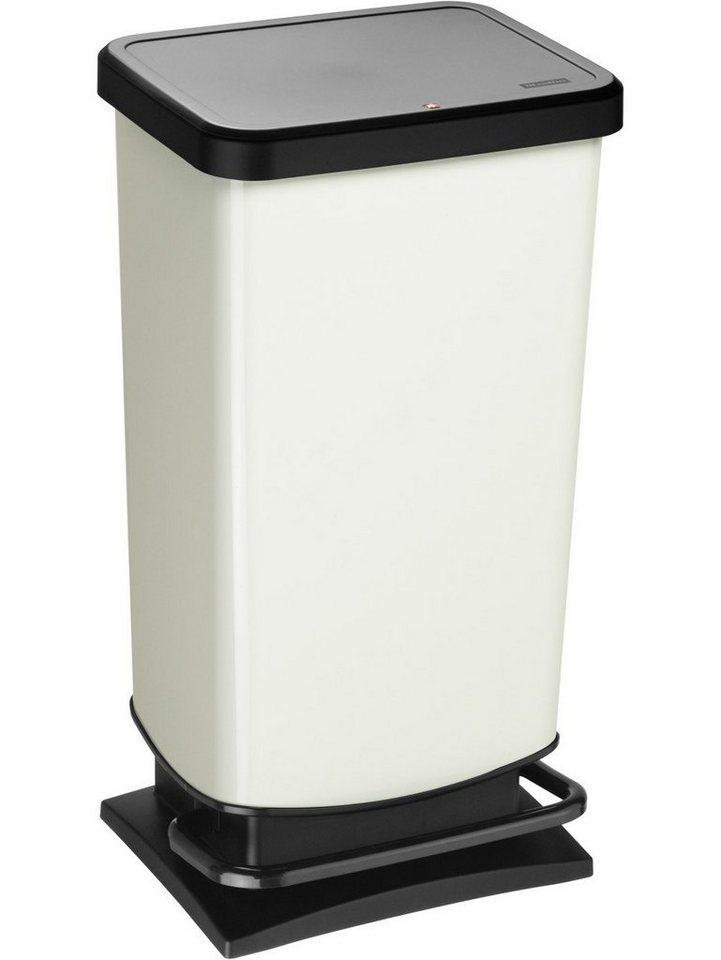 ROTHO Mülleimer Rotho Treteimer Paso 40 L weiß von ROTHO