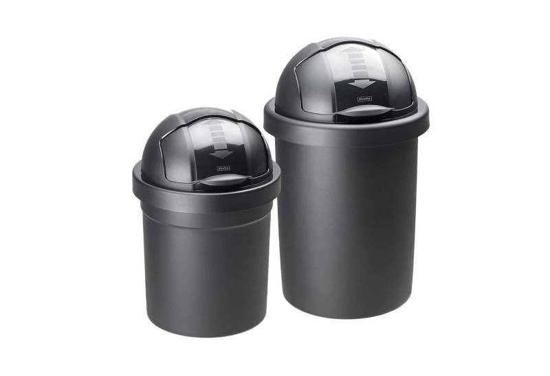 ROTHO Mülleimer Abfalleimer Set 2 tlg. ROLL BOB 30L & 10L mit Deckel, geruchsdicht von ROTHO