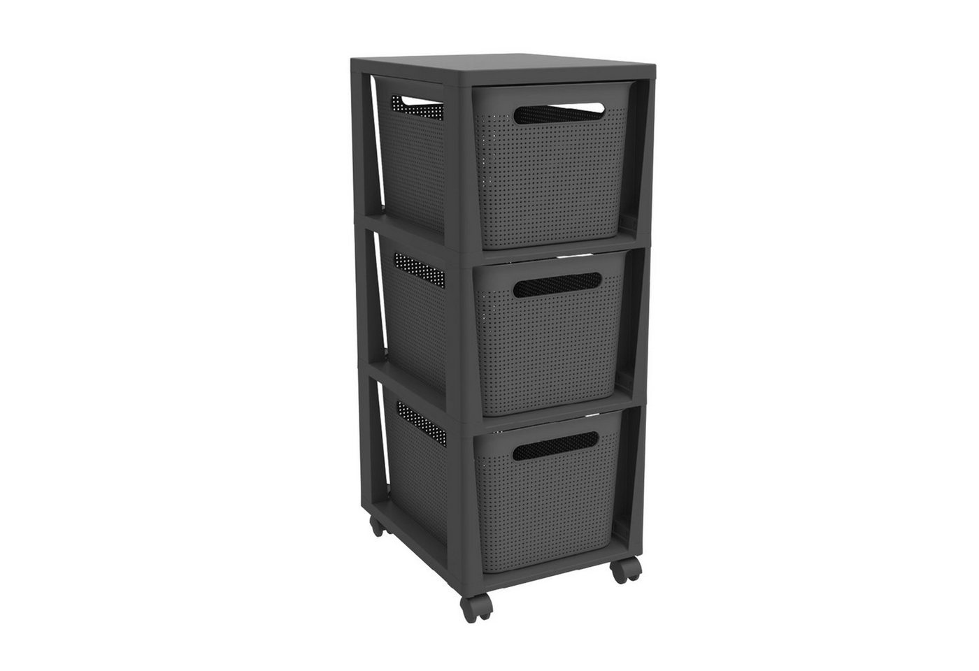 ROTHO Rollcontainer BRISEN Rollcontainer 3 x 16 l, (3 St) von ROTHO