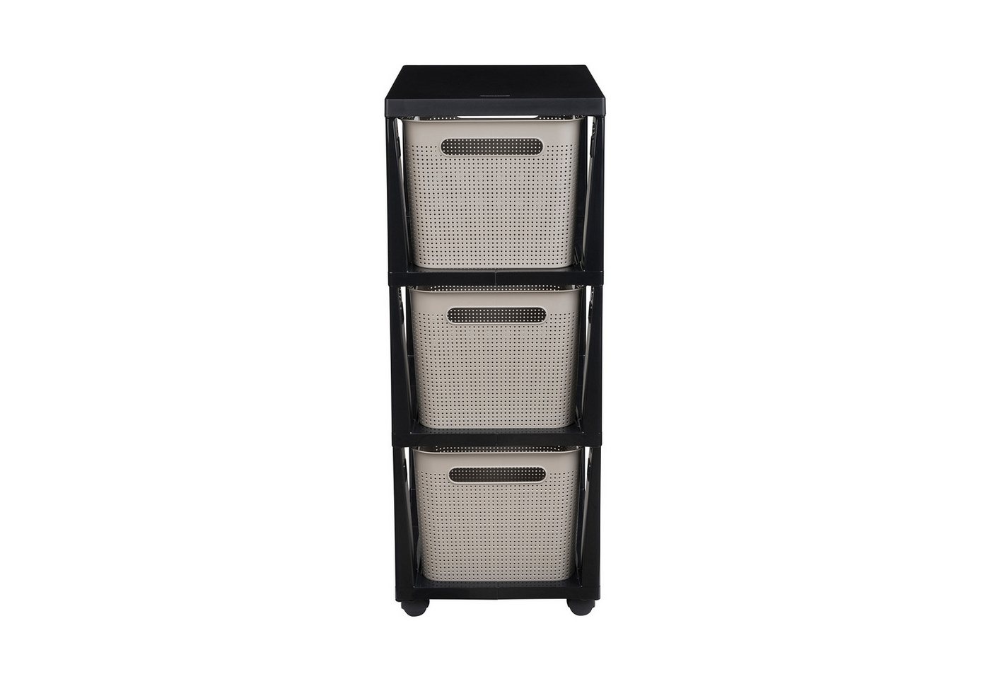 ROTHO Rollcontainer BRISEN Rollcontainer 3 x 16 l, (3 St) von ROTHO