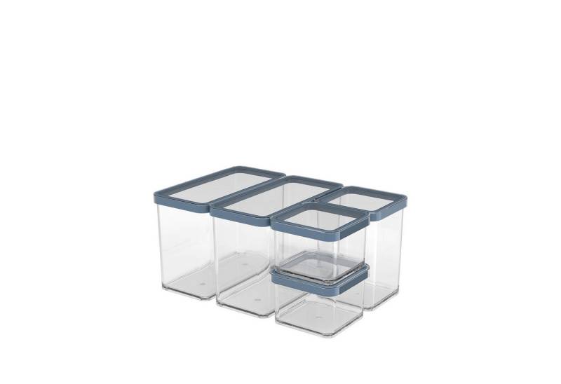 ROTHO Vorratsdose Loft 5er-Set Vorratsbehälter mit Deckel, Kunststoff, Kunststoff, (Vorratsdosenset, Set 5 tlg) von ROTHO