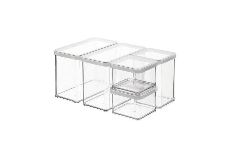 ROTHO Vorratsdose Loft 5er-Set Vorratsbehälter mit Deckel, Kunststoff von ROTHO