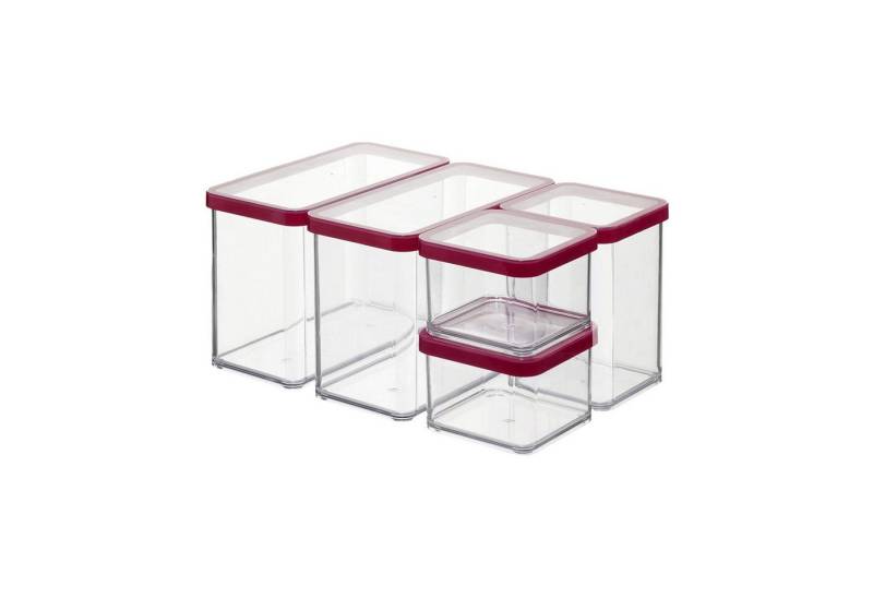 ROTHO Vorratsdose Loft 5er-Set Vorratsbehälter mit Deckel, Kunststoff von ROTHO