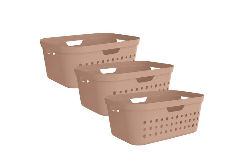 ROTHO Wäschekorb (Wäschekorbset, 3er-Set) von ROTHO