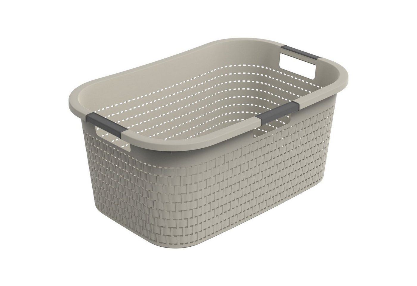 ROTHO Wäschekorb Country Wäschekorb 40l, Kunststoff (PP) BPA-frei, Luftzirkulation innerhalb der Wäschebox von ROTHO