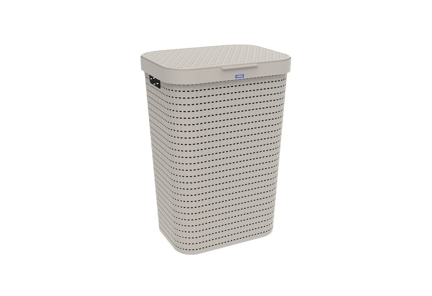 ROTHO Wäschekorb Country Wäschesammler 55l mit Deckel und Tragegriffen, Belüftung durch Rattan-Struktur verhindert Geruchsbildung ROTHO Wäschekorb Country Wäschesammler 55l mit Deckel und Tragegriffen, Belüftung durch Rattan-Struktur verhindert Geruchsbildung von ROTHO