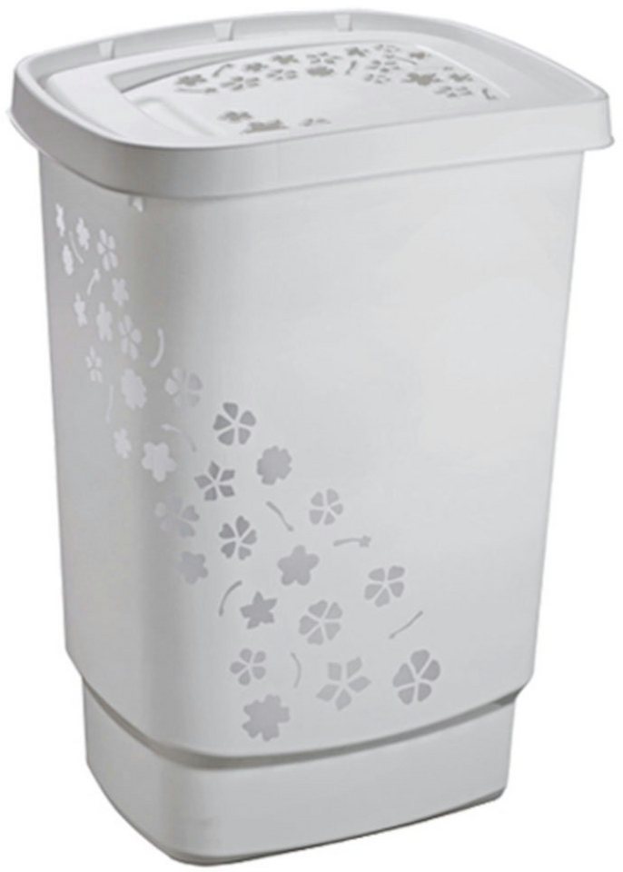 ROTHO Wäschekorb Flowers, 55 Liter, Blumenmuster von ROTHO