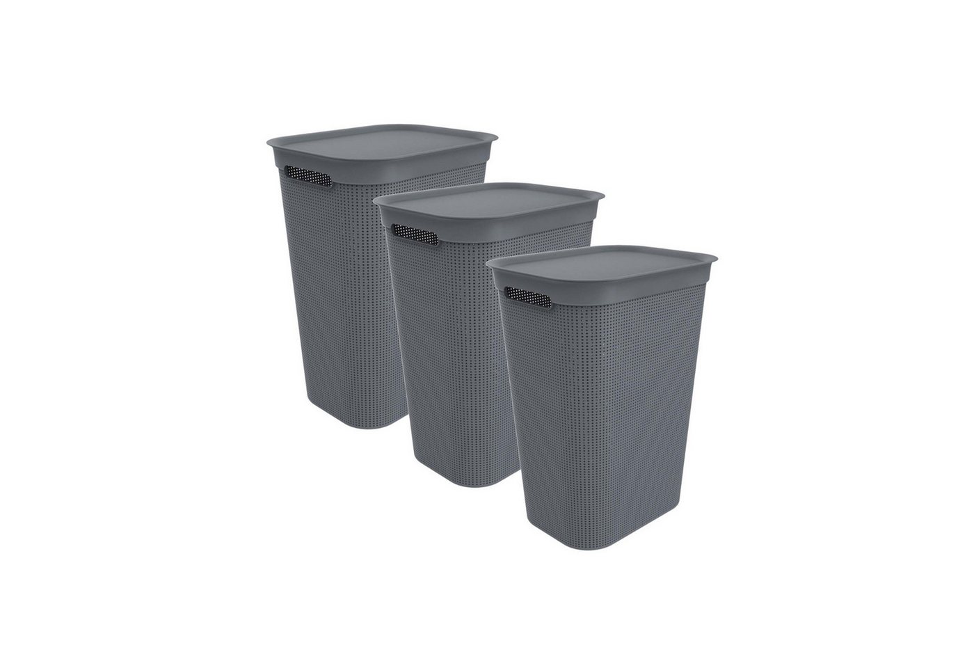 ROTHO Wäschekorb äschekorb Brisen 2er-Set Wäschesammler 50l mit Deckel, Luftzirkulation innerhalb der Wäschebox ROTHO Wäschekorb äschekorb Brisen 2er-Set Wäschesammler 50l mit Deckel, Luftzirkulation innerhalb der Wäschebox von ROTHO