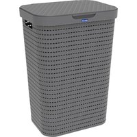 Wäschesammler Country, 55 l anthrazit Wäschetonne Wäschebox - Rotho von ROTHO