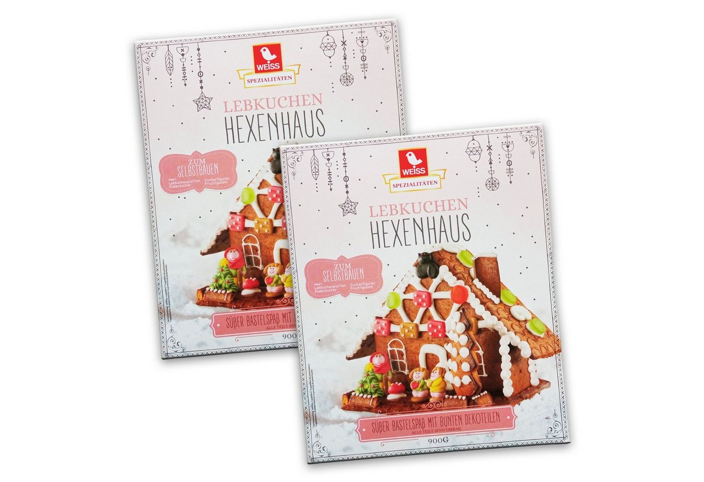 WEISS Weihnachtshaus WEISS Hexenhaus Lebkuchen 2er Set von WEISS