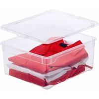 Rotho - Aufbewahrungsbox Clear Box 9 l mit Deckel, 40 x 33,5 x 8,5 cm von ROTHO