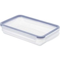Rotho - Kühlschrankdose Click & Lock, 1 l flach horizon blau Vorratsdose von ROTHO