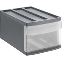 Rotho - Schubladenbox Mono Systemix m 1 Schub anthrazit Boxen, Körbchen & Kisten von ROTHO