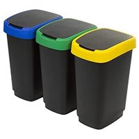 Twist 3 x 25 l Set di 3 cestini per Raccolta differenziata Coperchi Colorati - Rotho Twist 3 x 25 l Set di 3 cestini per Raccolta differenziata Coperchi Colorati - Rotho von ROTHO