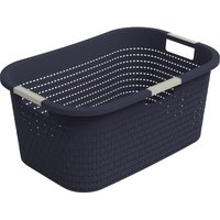 Wäschekorb Country, 40 l midnight blau Wäschebox Wäschesammler Wäschetonne - Rotho Wäschekorb Country, 40 l midnight blau Wäschebox Wäschesammler Wäschetonne - Rotho von ROTHO