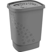 Wäschesammler Flowers, 55 l anthrazit Wäschebehälter - Rotho Wäschesammler Flowers, 55 l anthrazit Wäschebehälter - Rotho von ROTHO