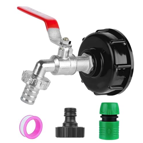 ROTKUSZ IBC Auslaufhahn, 1000L Wassertank Wasserhahn aus Legierung Kugelhahn mit 1/2 Zoll Anschluss, Hohe Qualität, IBC Container Adapter für Wassertank Wasserhahn, Regenwassertank IBC Tank Zubehör ROTKUSZ IBC Auslaufhahn, 1000L Wassertank Wasserhahn aus Legierung Kugelhahn mit 1/2 Zoll Anschluss, Hohe Qualität, IBC Container Adapter für Wassertank Wasserhahn, Regenwassertank IBC Tank Zubehör von ROTKUSZ