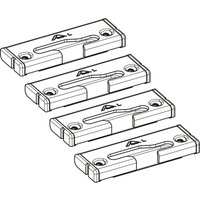 Roto - Patio Alversa Spaltlüftungsschließstück Set für Parallel Schiebe Tür aus Holz, links, Stahl verzinkt von ROTO