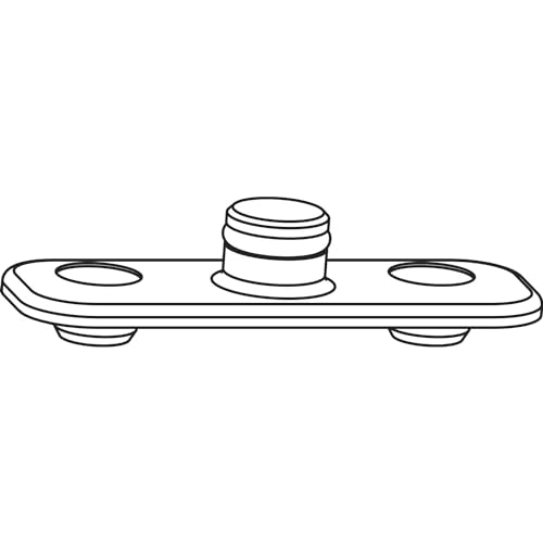 ROTO NT/NX Rahmenteil PVC zu Feststellschere/Drehbegrenzer 198 silber ROTO NT/NX Rahmenteil PVC zu Feststellschere/Drehbegrenzer 198 silber von Roto