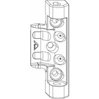 Roto - nx Axerlager t Standard 12/20 Holz 9/13V mit 2 Bohrzapfen 7 mm silber von ROTO