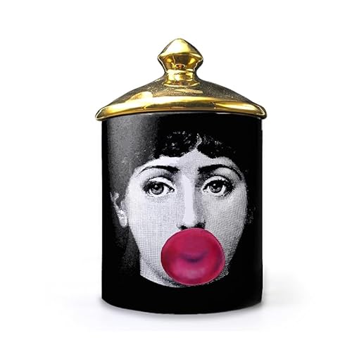 Lina Cavalieri Keramik Aromatherapie Kerzenglas Fornase Stifthalter Beauty Keramik Vorratsdose Mini Vase Kerzenhalter Tablett Home Dekorative Flaschen Deko Glas (A14) von ROTOOY