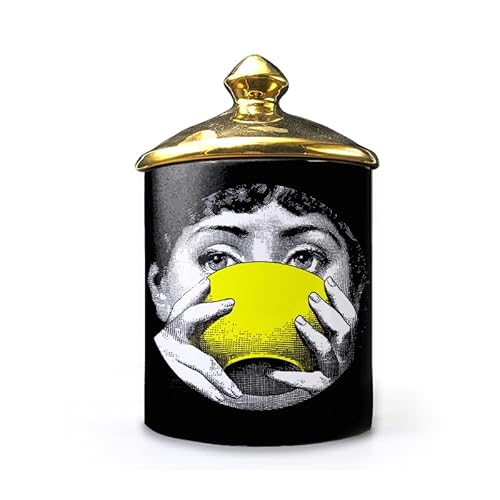 Lina Cavalieri Keramik Aromatherapie Kerzenglas Fornase Stifthalter Beauty Keramik Vorratsdose Mini Vase Kerzenhalter Tablett Home Dekorative Flaschen Dekorative Gläser (A1) von ROTOOY