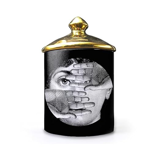 Lina Cavalieri Keramik Aromatherapie Kerzenglas Fornase Stifthalter Beauty Keramik Vorratsdose Mini Vase Kerzenhalter Tablett Home Dekorative Flaschen Dekorative Gläser (A10) von ROTOOY