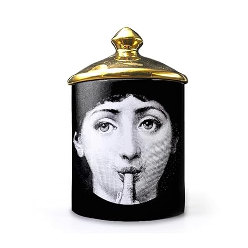 Lina Cavalieri Keramik Aromatherapie Kerzenglas Fornase Stifthalter Beauty Keramik Vorratsdose Mini Vase Kerzenhalter Tablett Home Dekorative Flaschen Dekorative Gläser (A11) von ROTOOY