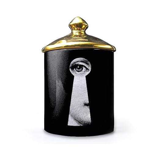 Lina Cavalieri Keramik Aromatherapie Kerzenglas Fornase Stifthalter Beauty Keramik Vorratsdose Mini Vase Kerzenhalter Tablett Home Dekorative Flaschen Dekorative Gläser (A17) von ROTOOY