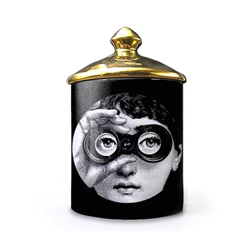 Lina Cavalieri Keramik Aromatherapie Kerzenglas Fornase Stifthalter Beauty Keramik Vorratsdose Mini Vase Kerzenhalter Tablett Home Dekorative Flaschen Dekorative Gläser (A8) von ROTOOY