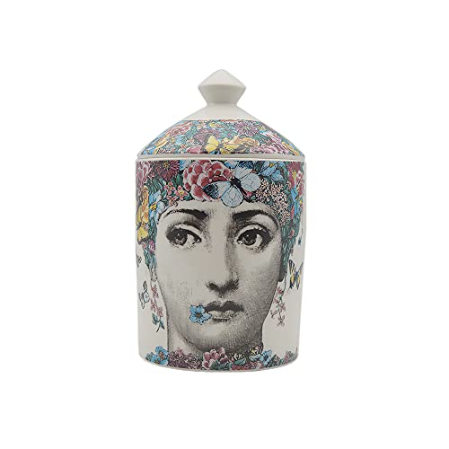 ROTOOY Lina Cavalieri Keramik Aromatherapie Kerzenglas Fornase Stifthalter Schönheit Keramik Vorratsglas Mini Vase Kerzenhalter Tablett Home Dekorative Flaschen Deko Gläser (C8) von ROTOOY
