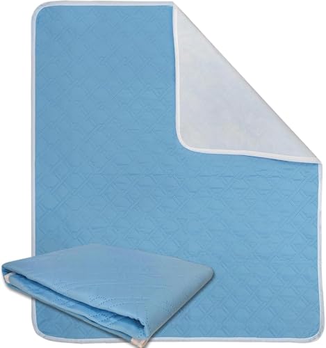 ROTOPATA Inkontinenzunterlage Waschbar, Inkontinenz Bettunterlage, Inkontinenzauflage Bettunterlage Wasserdicht, Wiederverwendbare Wasserdichte Matratzenauflage Erwachsene Kinder (4Stück,86cm x 131cm) von ROTOPATA
